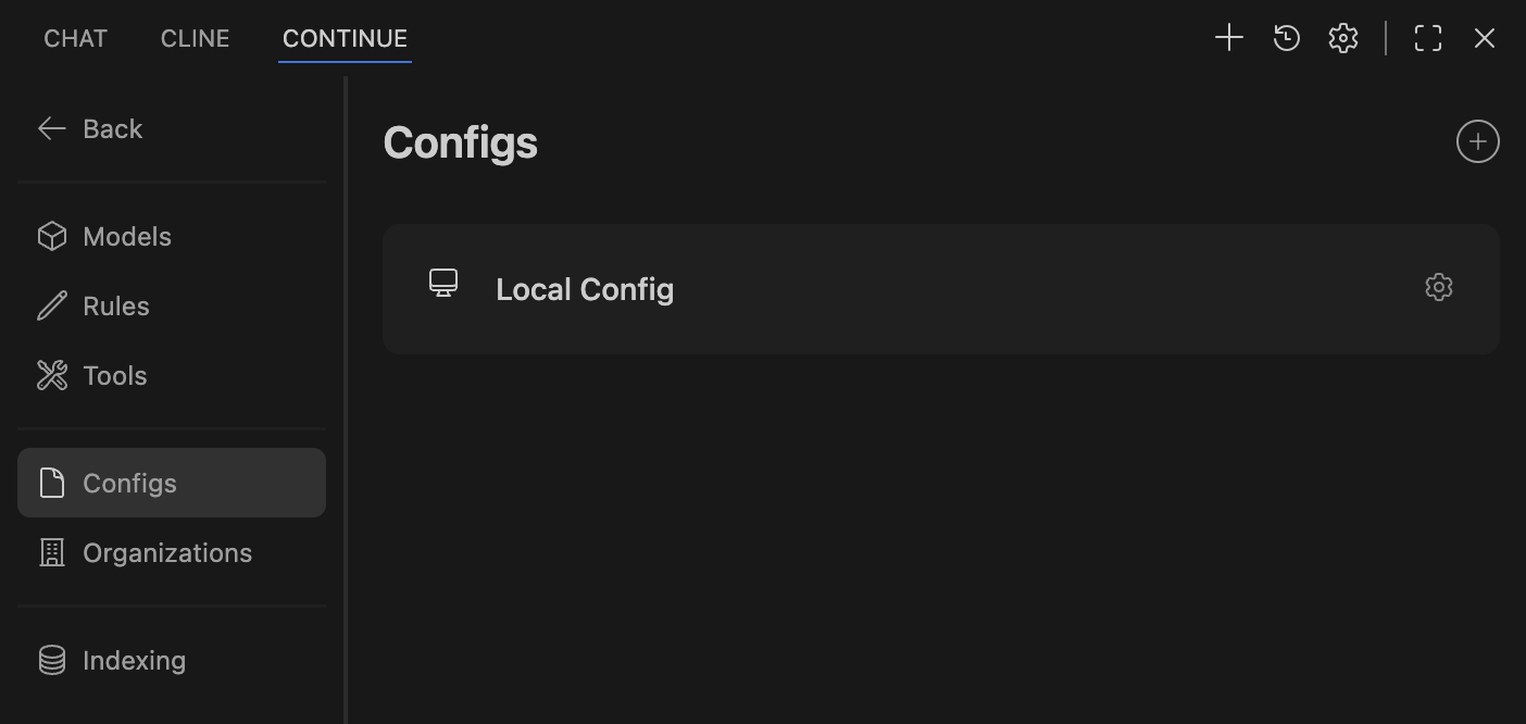 Continue Plugin Configuration